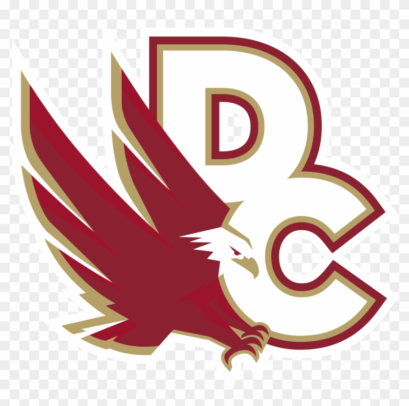 Delaware Christian School - Eagle Maroon Logo Clipart #2602371