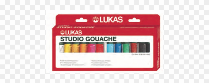 New Lukas Gouache Set Of 12 Tubes 20ml - Label Clipart