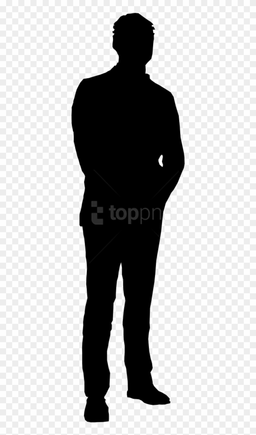 Free Png Man Standing Silhouette Png - Black Silhouette No Background Clipart #2602528