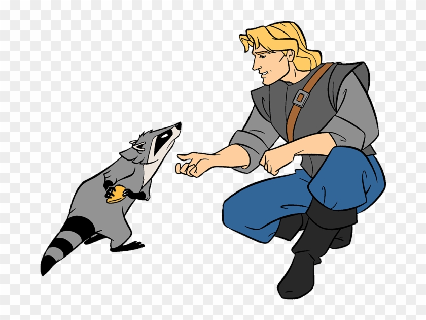 Pocahontas Group Clip Art Disney Clip Art Galore - Pocahontas John Smith And Meeko - Png Download