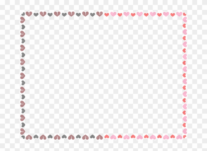 Vday2k11 Hearts Frame For Preview - Frame With Hearts Png Clipart