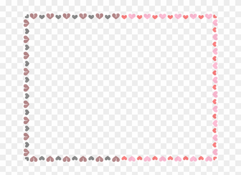 Vday2k11 Hearts Frame For Preview - Frame With Hearts Png Clipart #2602827