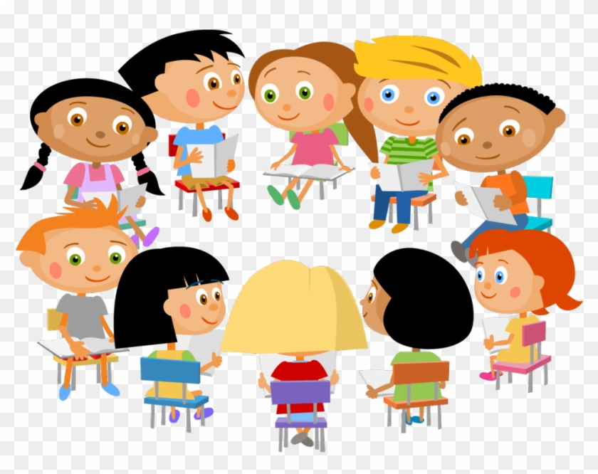 Sitting In A Circle Clipart - Png Download #2602940