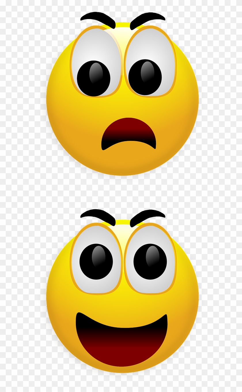 Smiley Fear Anger Angry Scared Png Image - Smiley Amazed Clipart #2602978