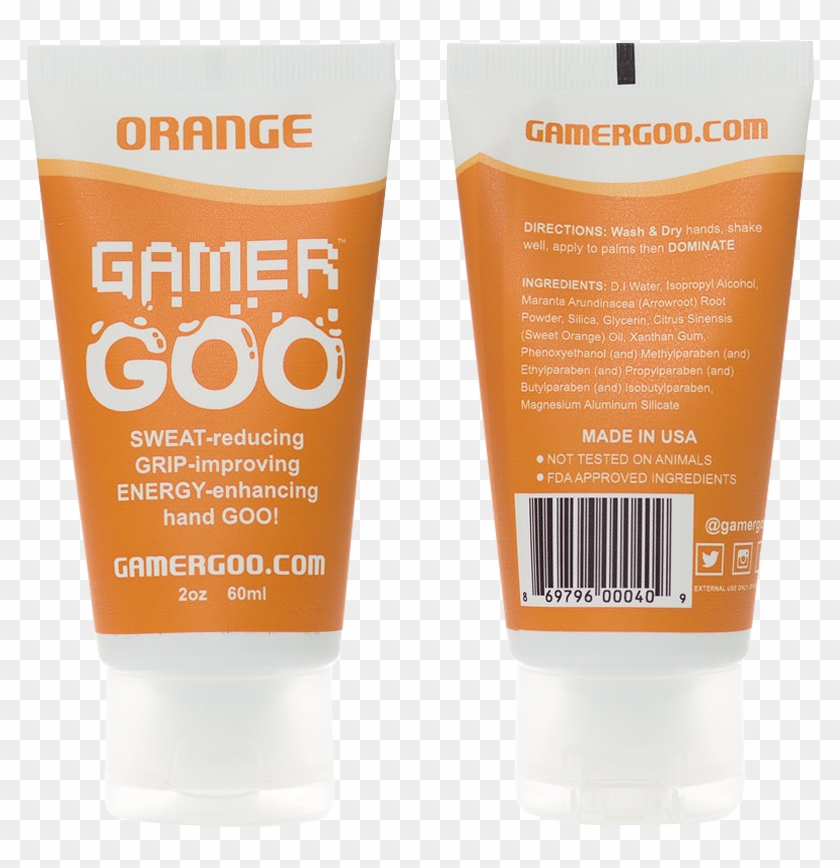 Gamer Goo Orange - Sunscreen Clipart #2603779