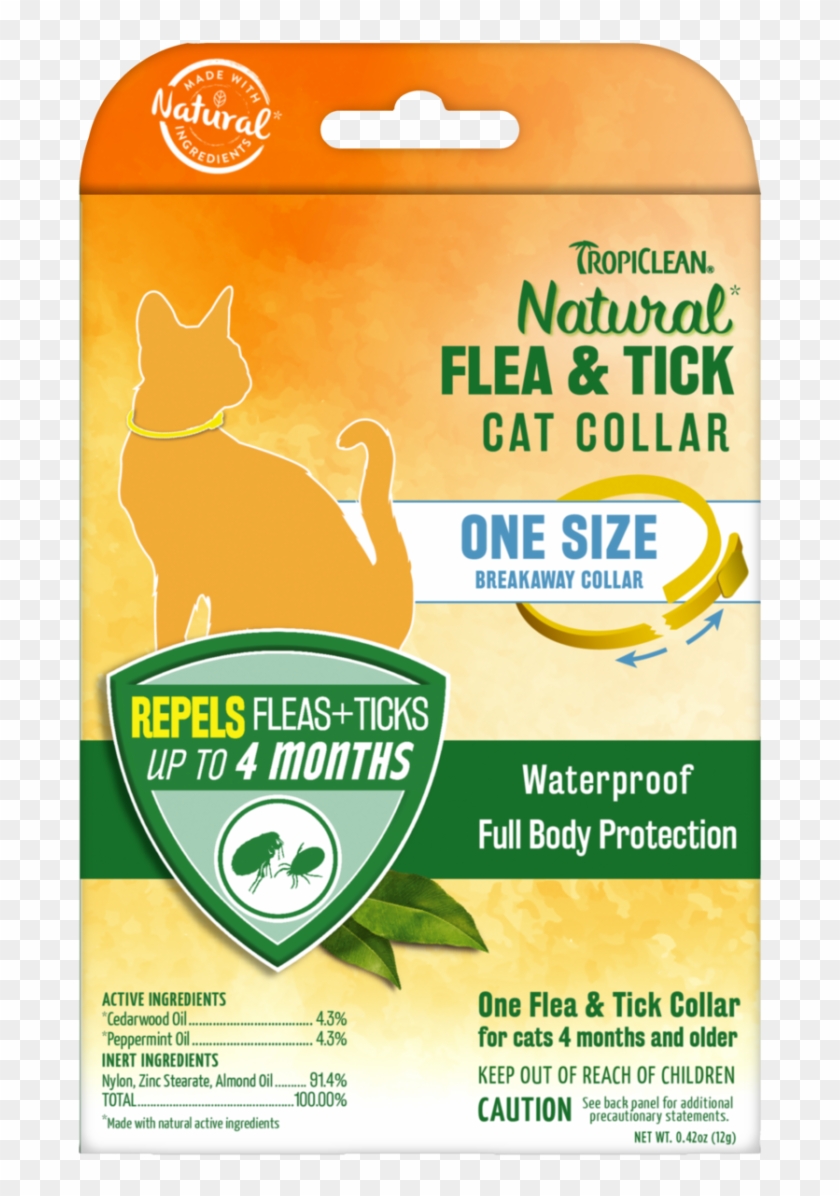 Tropiclean Natural Flea And Tick Collar For Cats - Tropiclean Clipart