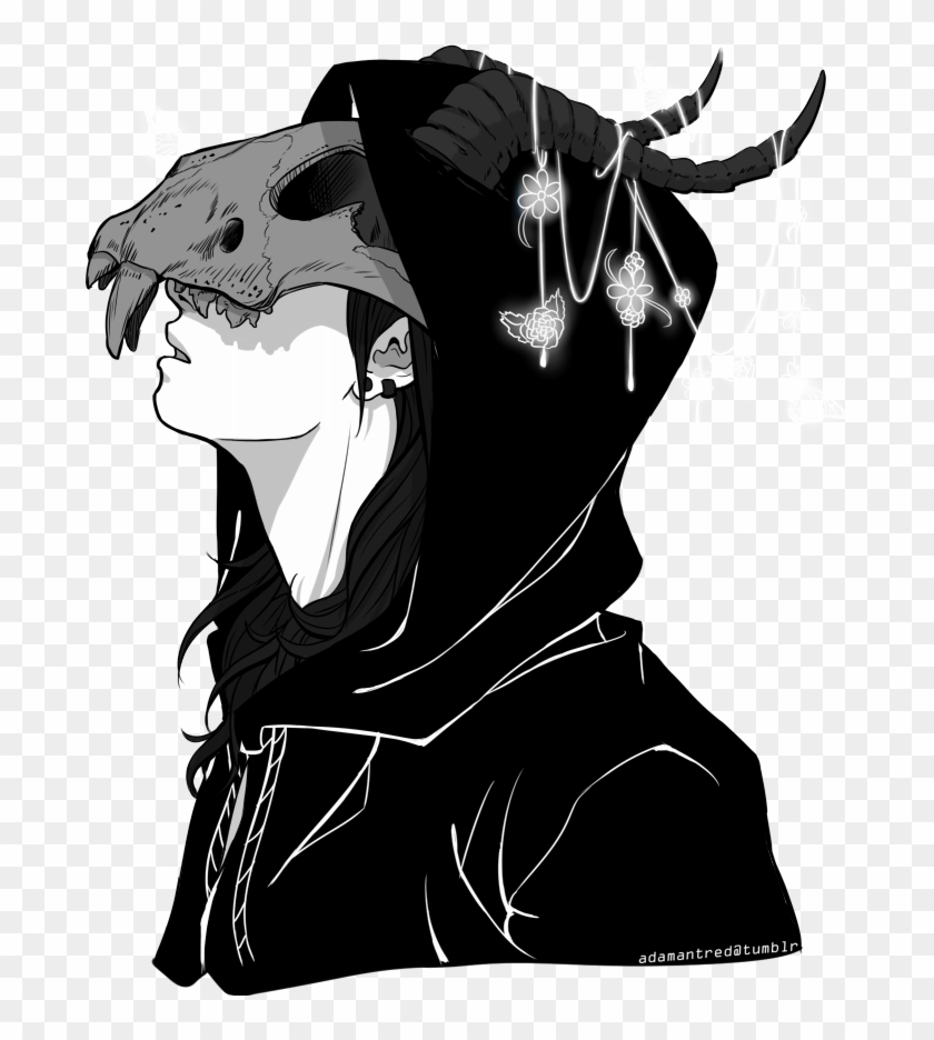 Anime Demon Horns Drawing For Kids - Demon Draw Clipart