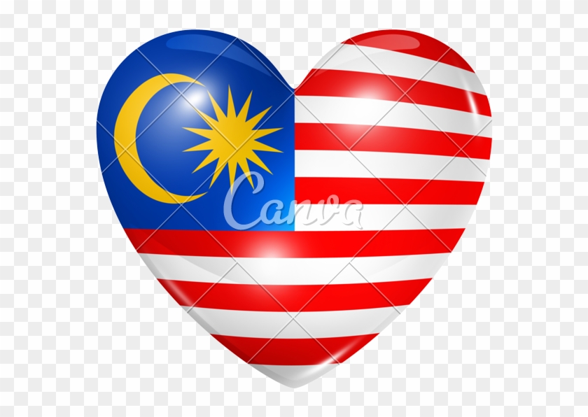 Love Malaysia - Circle Malaysia Flag Icon Png Clipart