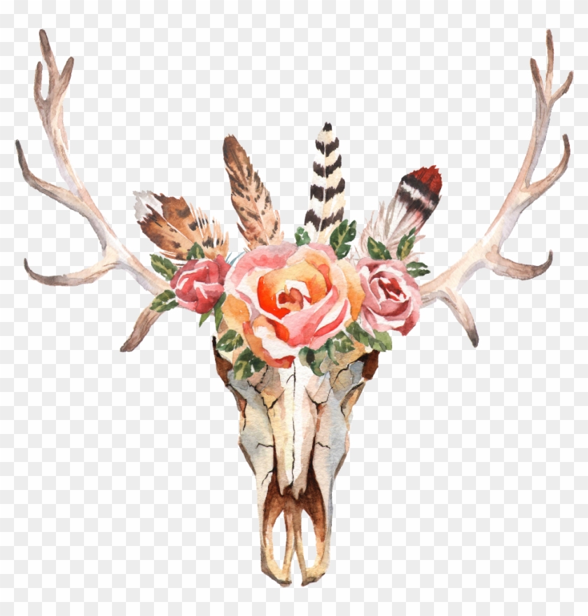 Boho Floral Hipster Flowers Ftestickers - Transparent Background Boho Png Clipart