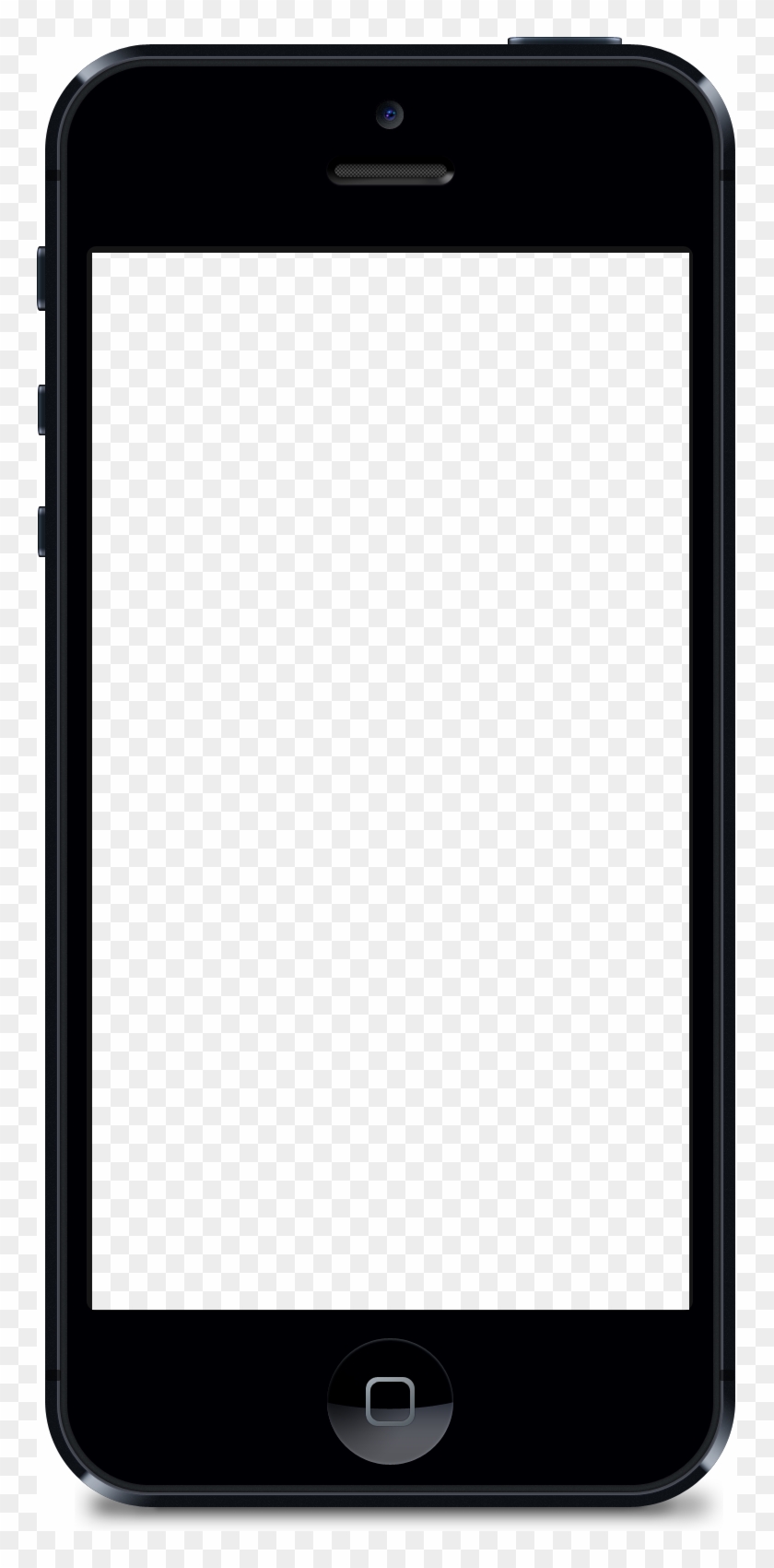 Transparent Template Iphone - Phone Transparent Png Clipart #2605416