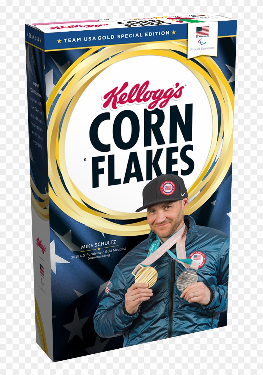 Now He's On A Limited Edition Box Of Corn Flakes Get - Corn Flakes Cereals Clipart #2605477