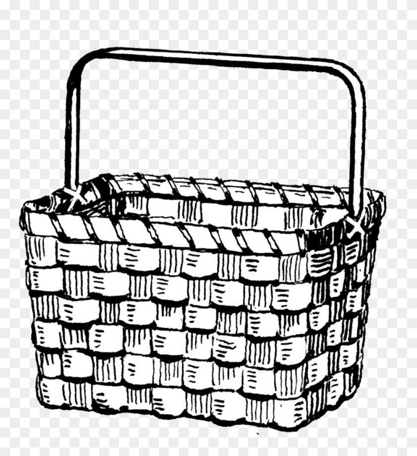 Basket 493 - Hot Air Balloon Basket Drawing Clipart #2605835