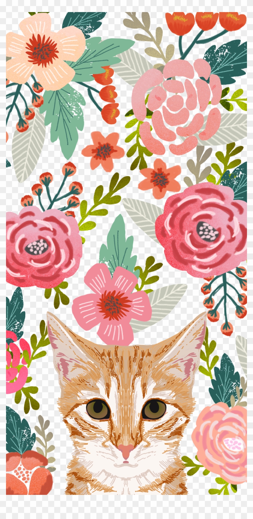 #cats #floral #crown - Dogs Floral Clipart #2605912