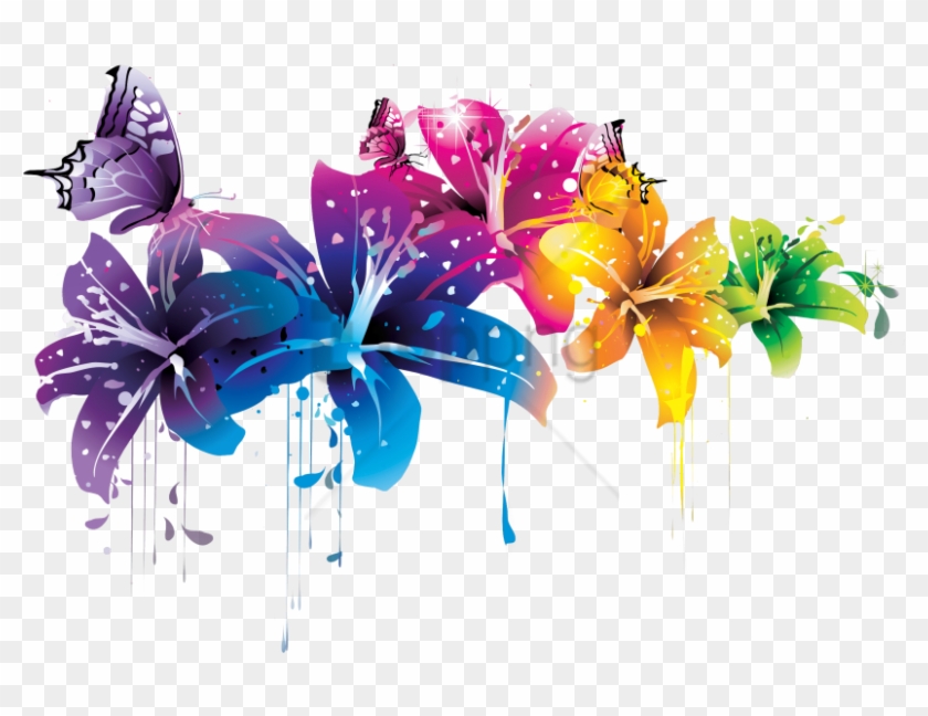Free Png Download Colorful Background Designs Png Png - Flower Png Transparent Abstract Clipart