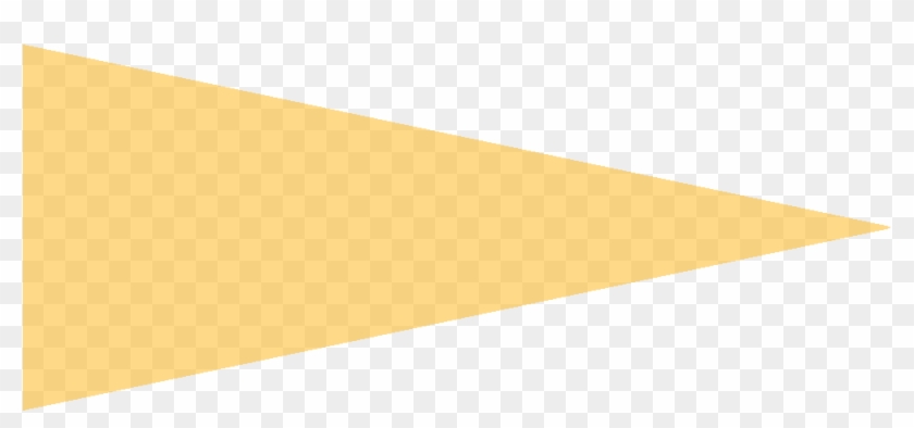 Gold Felt Pennant , Png Download - Pennant Clip Art Transparent Png #2606418