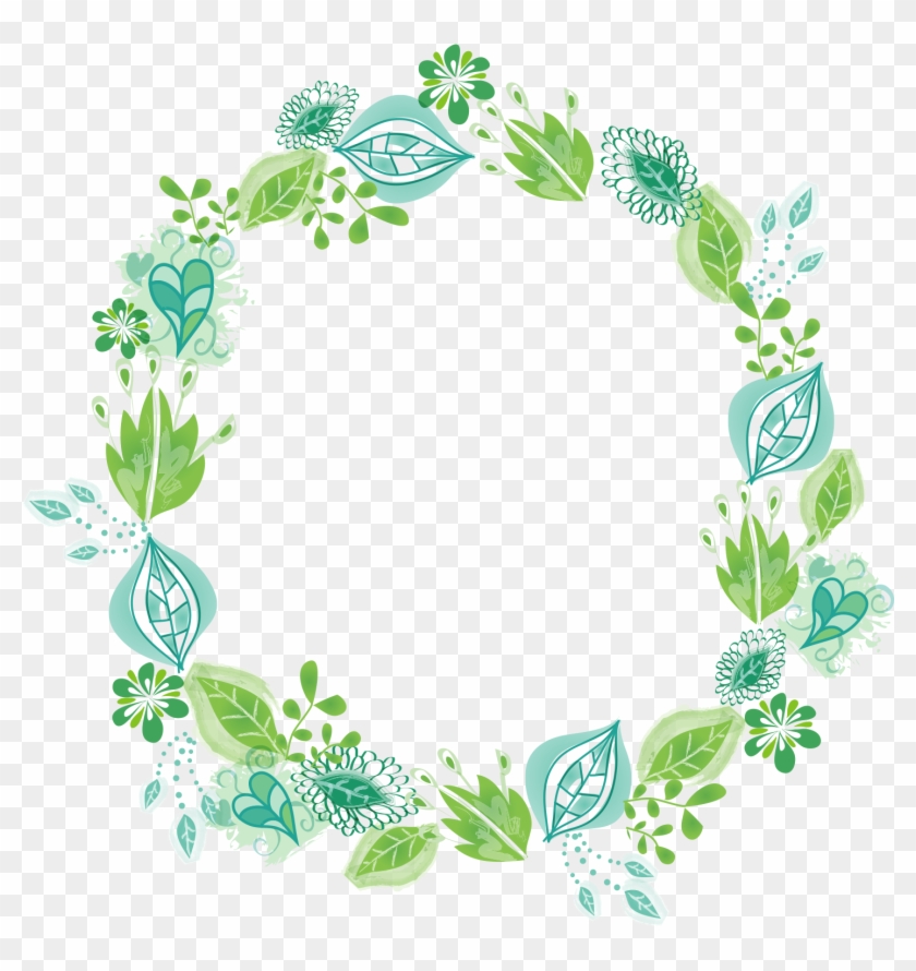 Euclidean Vector Adobe Illustrator A Rounded Border - Round Leaf Border Transparent Background Clipart