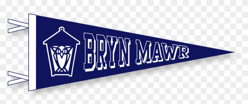 Pennant In Class Colors - Bryn Mawr College Lantern Clipart #2606618