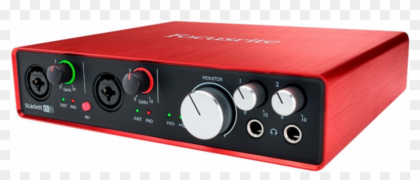 Focusrite Scarlett 6i6 Usb Audio Interface - Focusrite Scarlett 6i6 G2 Clipart #2606751