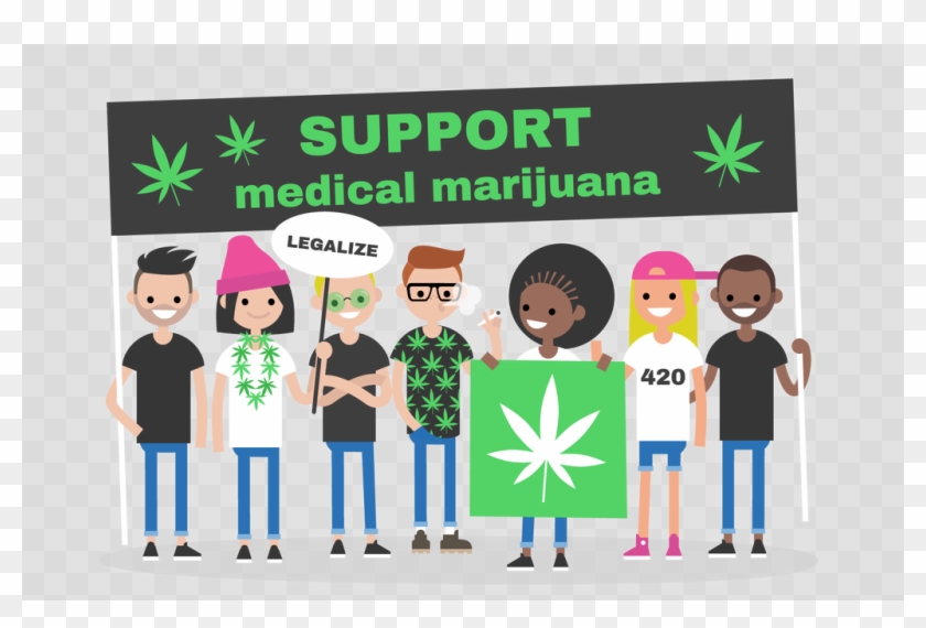Community And Cannabis - Illustration Clipart #2606869
