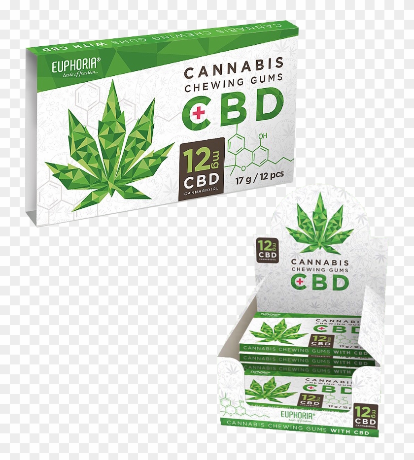 Cannabis Chewing Gum Cbd , Png Download - Euphoria Cannabis Chewing Gum Clipart #2606905