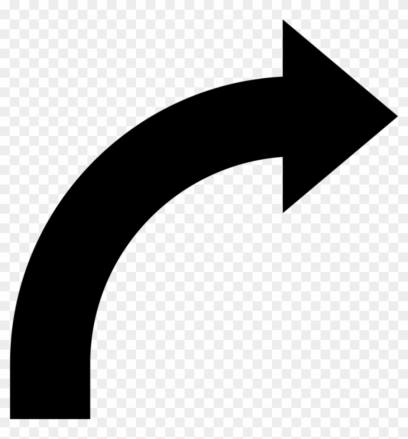 Curve Png Icon Free - Curve Arrow Icon Png Clipart