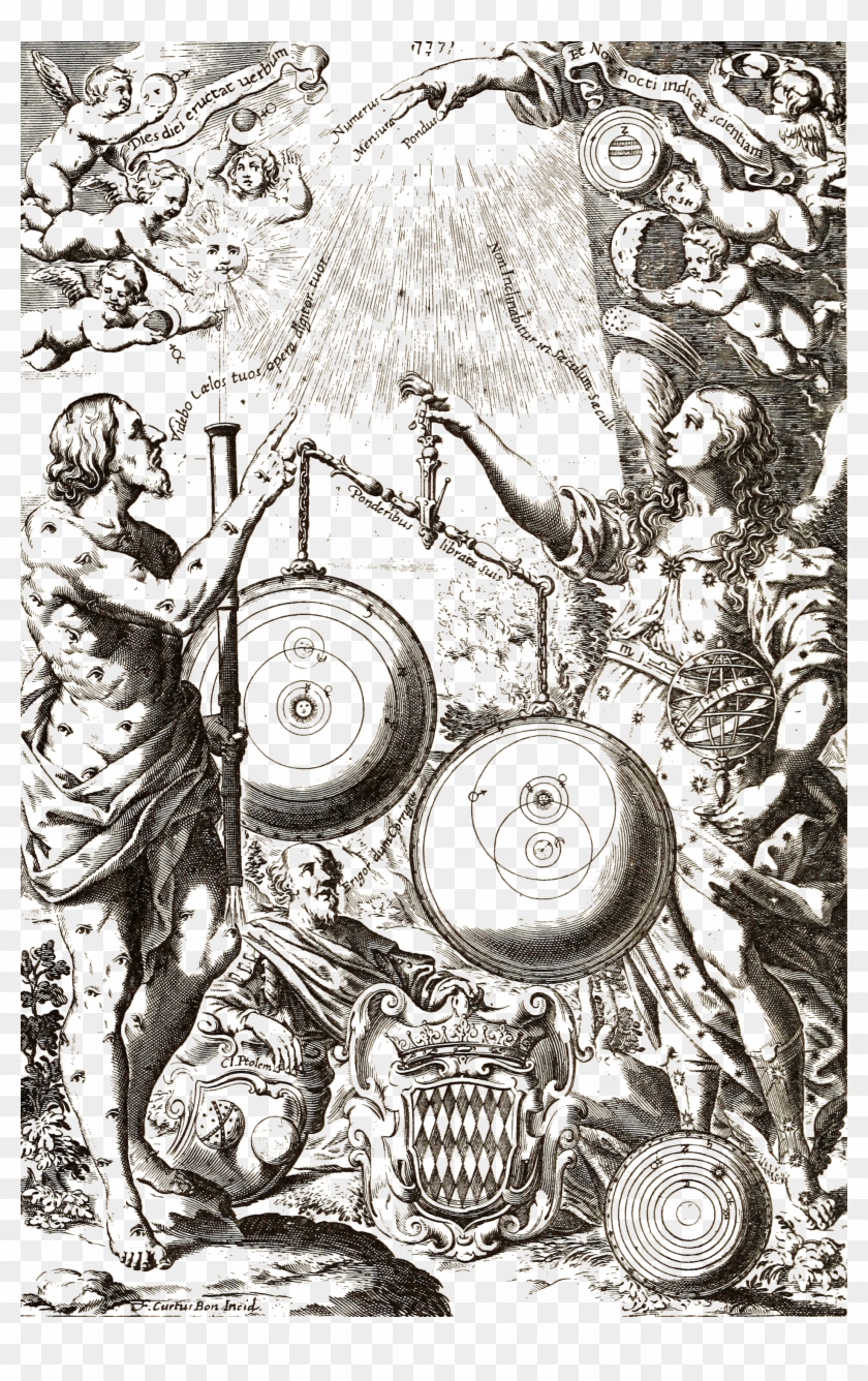 The Gradual Acceptance Of The Copernican Theory Of - Almagestum Novum Clipart #2607701