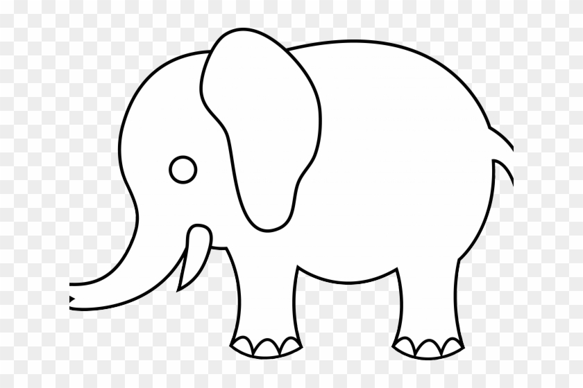 Asian Elephant Clipart Toddler - Elephant Cartoon Drawing Png Transparent Png #2608331