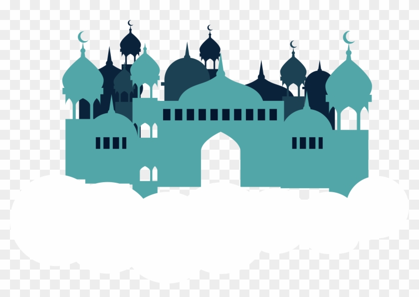 On Clouds Islamic Church The Islam Clipart - Happy Muharram - Png Download #2608366