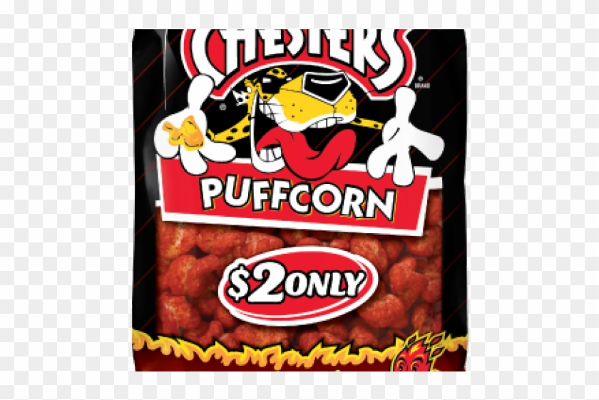Cheetos Clipart Hot Chip - Flamin Hot Puffcorn - Png Download
