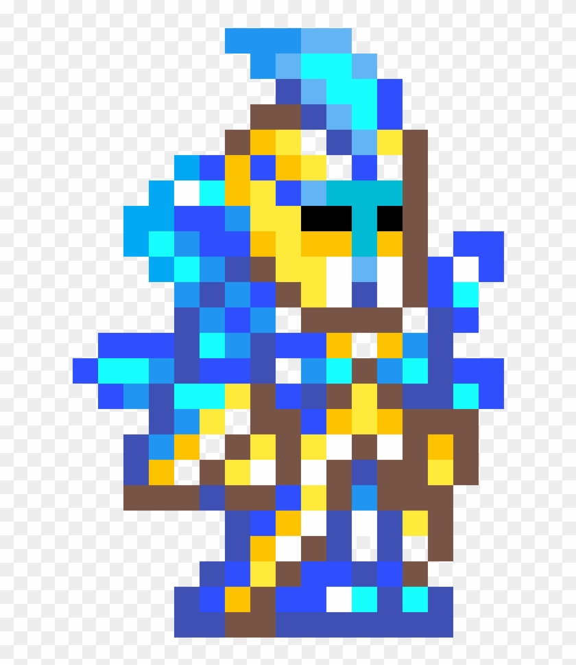 Stardust Armor - Terraria Stardust Armor Pixel Art Clipart #2608536