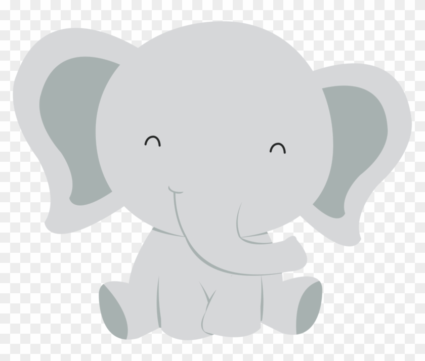 Cute Elephant Clipart - Baby Elephant Clipart - Png Download