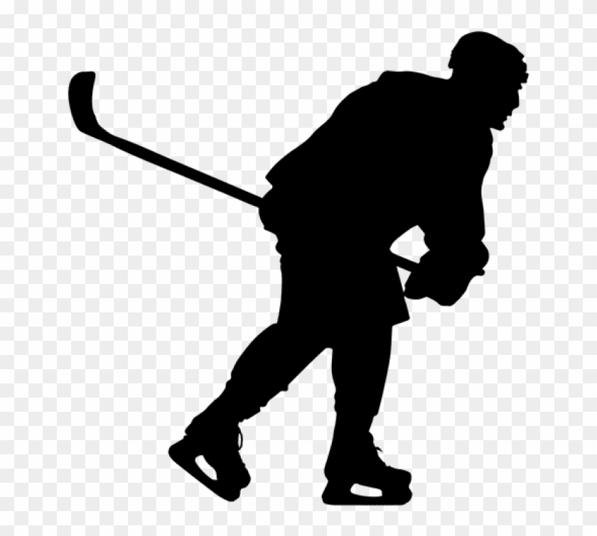 Hockey Player Silhouette Png Clipart #2608600