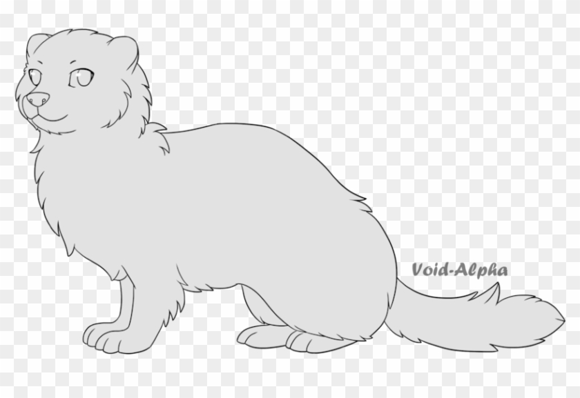 Cat Whiskers Ferret Otter Transprent Png Free - F2u Ferret Base Clipart