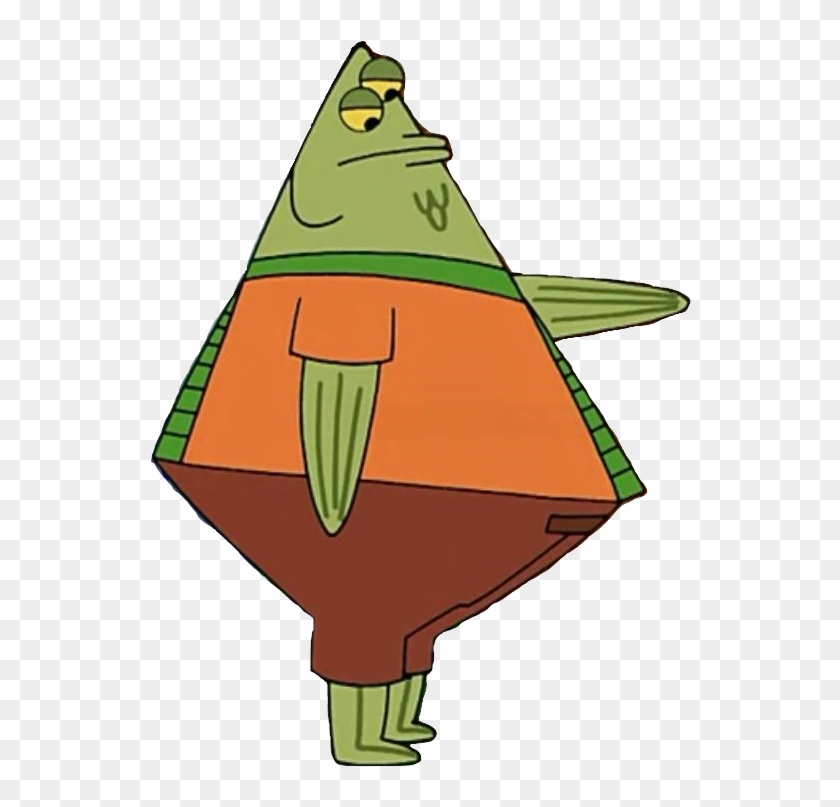 Flats The Flounder - Bully From Spongebob Clipart