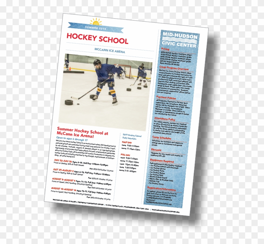 Download The Mccann Hockey School Registration Form - College Ice Hockey Clipart #2608744