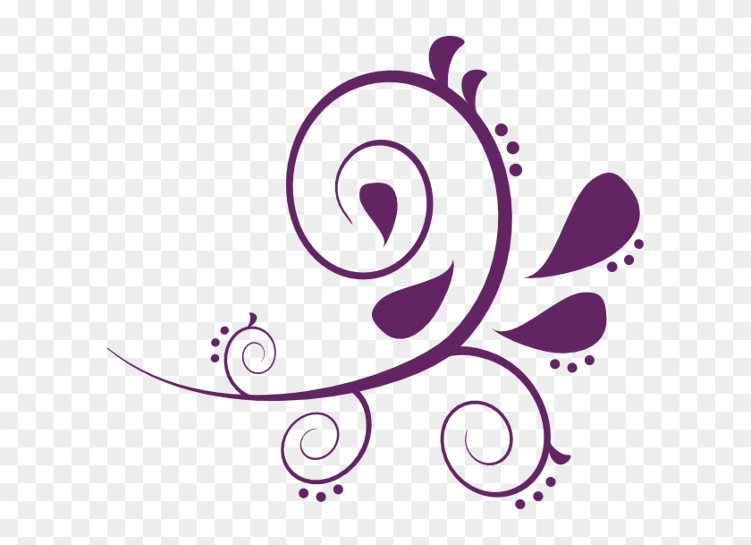 Purple Swirls Clipart - Png Download #2610018