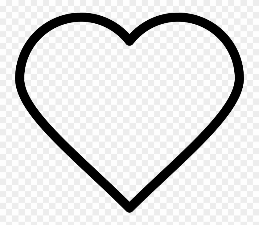 Heart Line Icon - Heart Emoji Coloring Pages Clipart #2610084