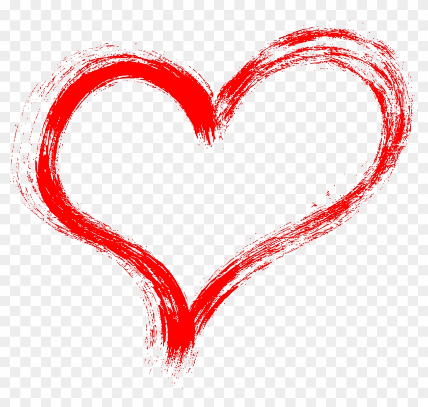 Free Download - Brush Heart Png Clipart