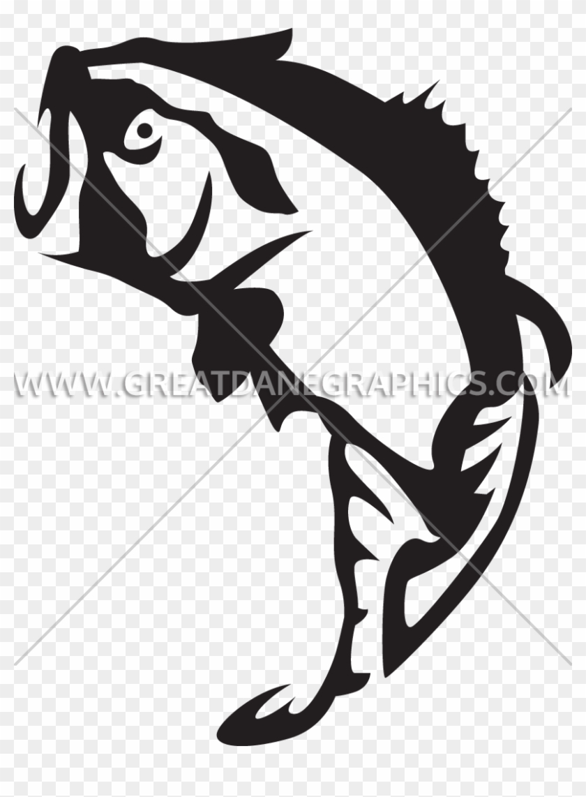 Bass Fish Stencil Search Result Cliparts For Bass Fish - Illustration - Png Download