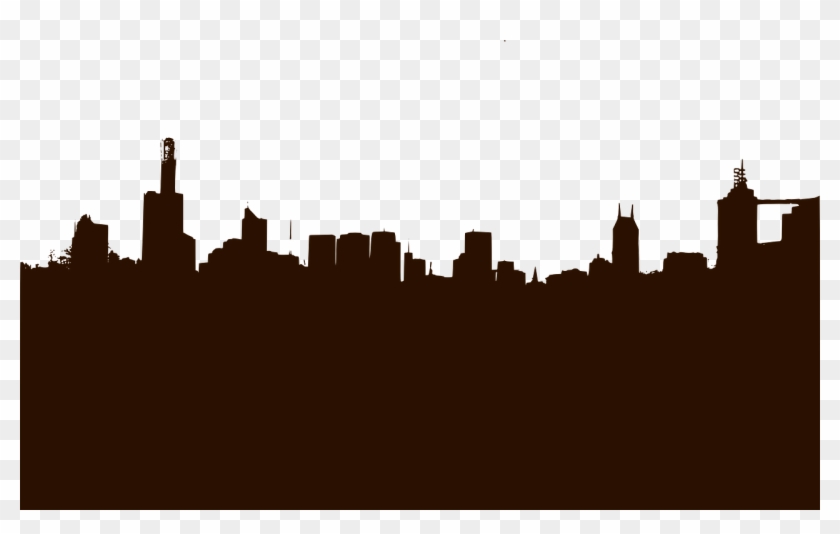 Cityscape Skyline Silhouette Png Image - City Skyline Silhouette Clipart #2610820
