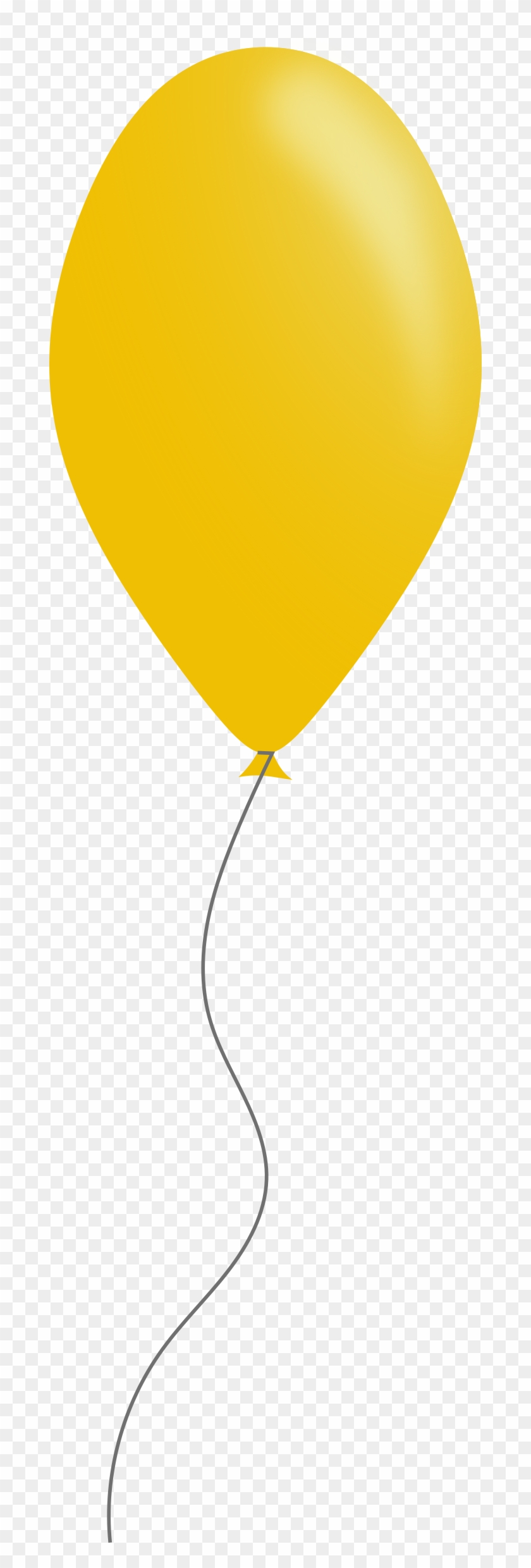 Yellow Balloon Cartoon Clipart