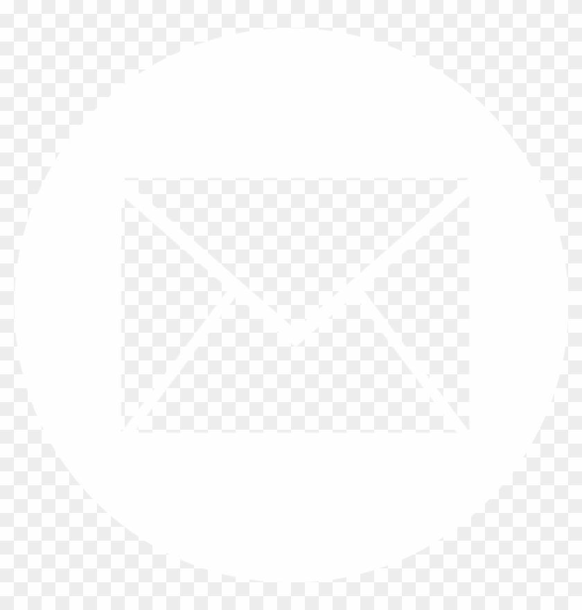 Email Icon - Email Icon Round White Png Clipart #2611725