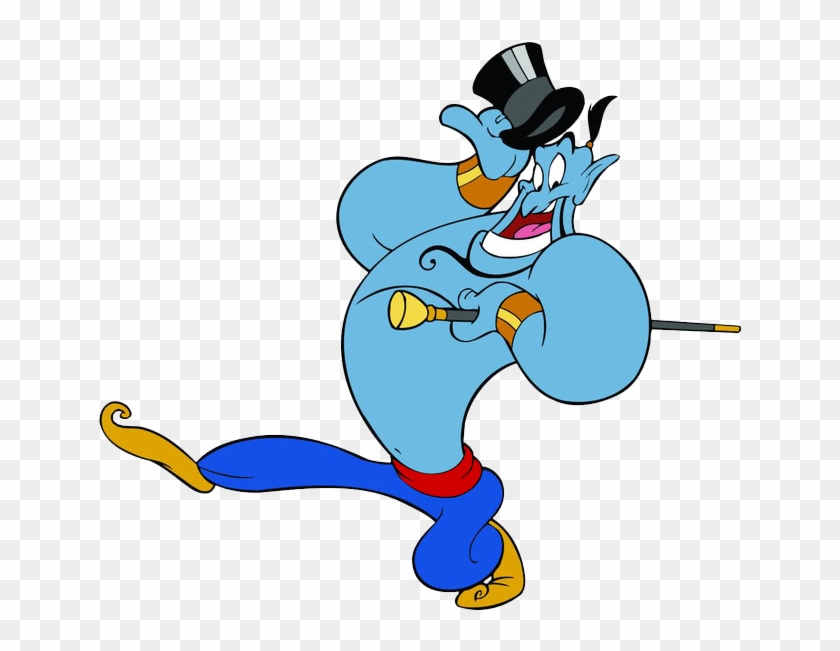 Clip Art Black And White Download Disney Genie Patches - Disney Aladdin Genie - Png Download