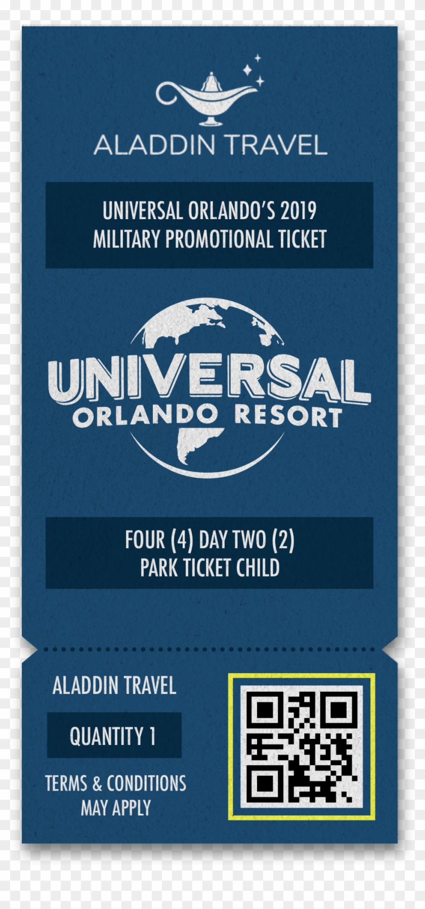 Universal Orlando's 2019 Military Promotional Ticket Clipart #2612759