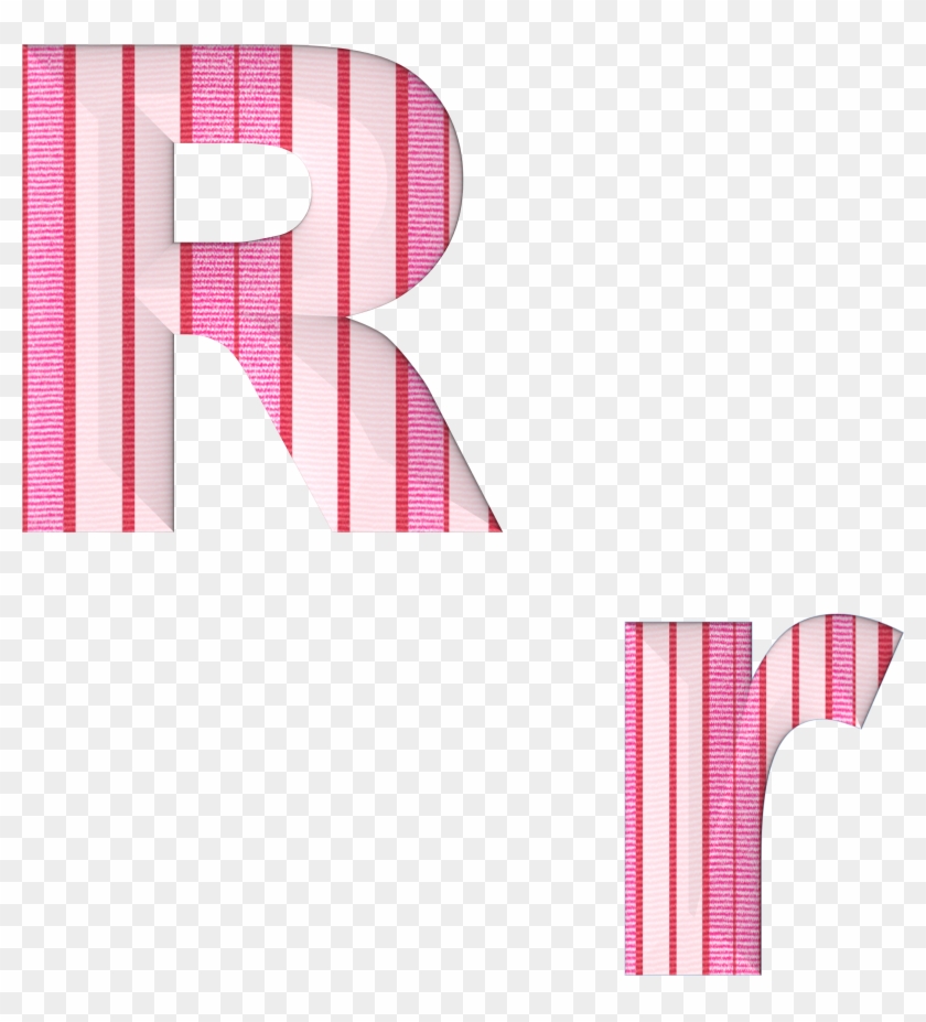 Abc Alphabet R Fabric Stripes 732855 - Graphic Design Clipart
