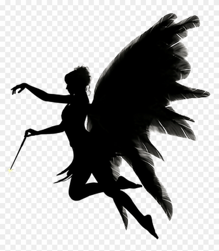 #pixabay #fairy #wand #silhouette - Silhouette Angel Clipart
