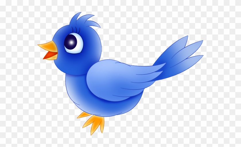 Blue Bird Cartoon Images - Cartoon Baby Blue Bird Clipart #2613648