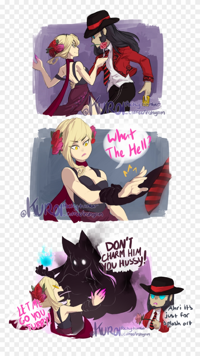 When The Photo Shoot Gets Too Real - Twisted Fate And Ahri Clipart