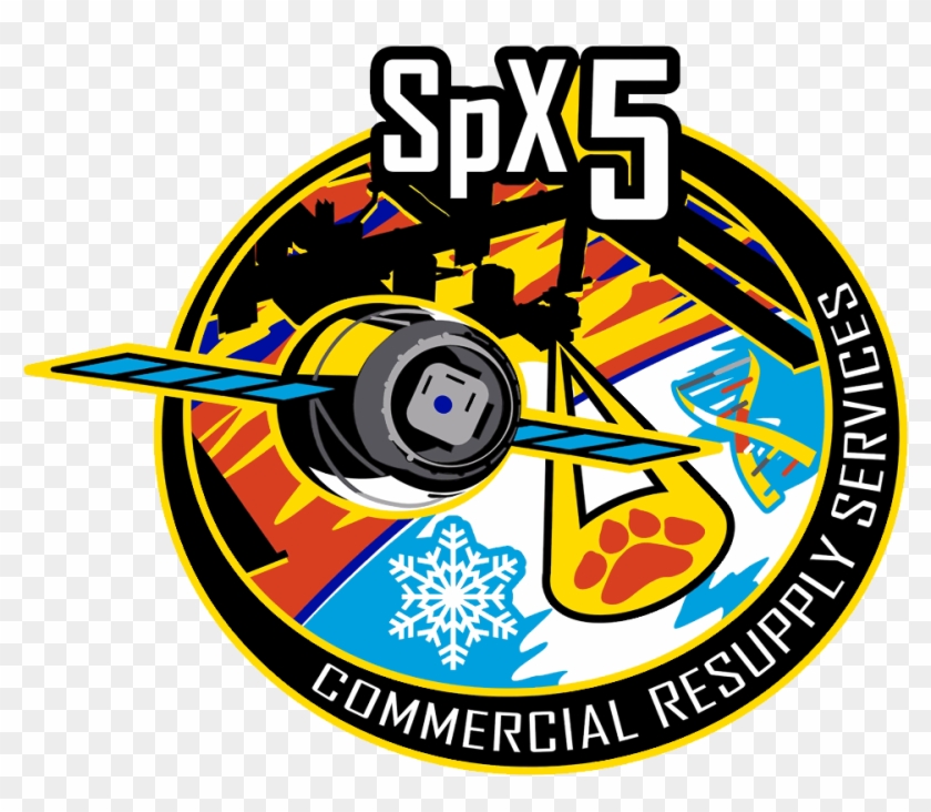 Spacex Crs 5 Patch Clipart #2614373
