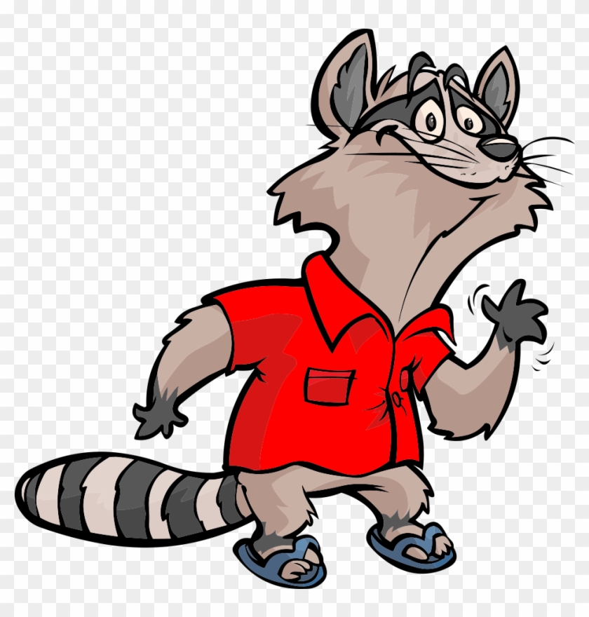 Racoon Clipart Vertebrate - Raccoon - Png Download #2614378